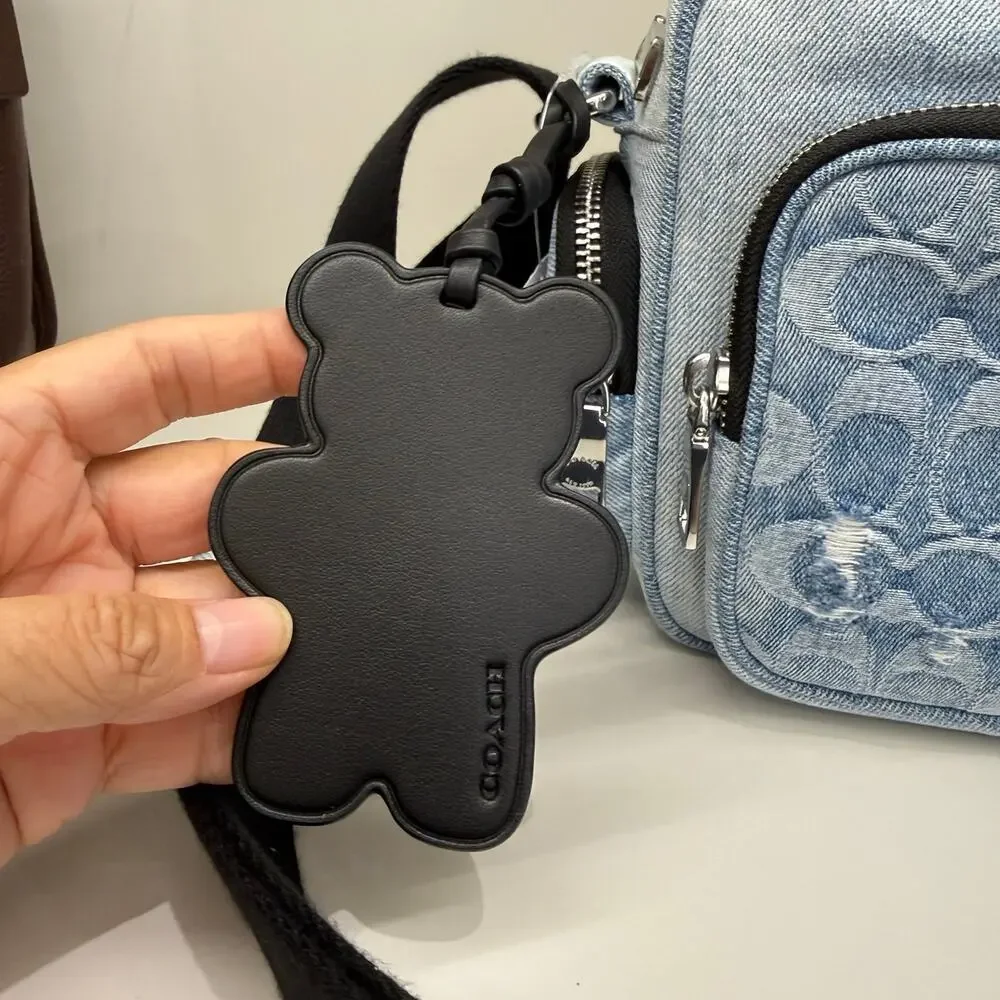 Coach Fletcher Crossbody Bag In Loved Signature Denim CEA06